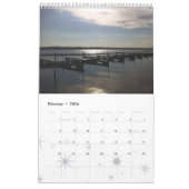 finger湖の地域からの眺め カレンダー (2月 2026)