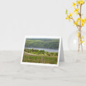 finger湖Vinyard (ブランク) カード (黄色い花)