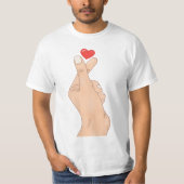 Finger Heart Hand Tシャツ (正面)