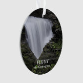 Finger Lakes Name Year Acrylic Circle Ornament  オーナメント (正面)