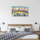 Finger Lakes, New York - Large Letter Scenes キャンバスプリント (インサイチュ (寝室))
