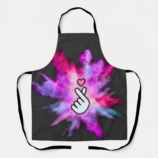 Finger Love Sign エプロン (正面)