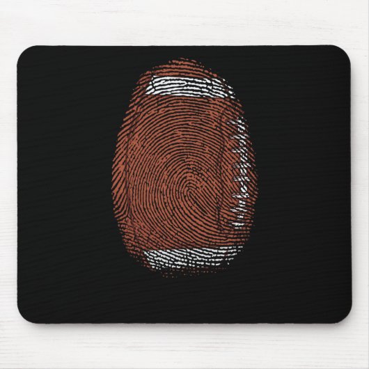 Fingerabdruck Als Football USA Sport マウスパッド (正面)