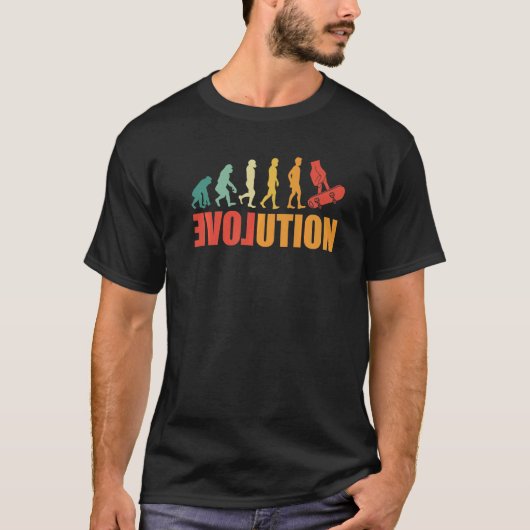Fingerboard Evolution Finger Skateboarding Fingerb Tシャツ (正面)