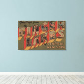 Fingerlakes, New York - Large Letter Scenes キャンバスプリント (インサイチュ (ウッドフロア))