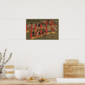 Fingerlakes, New York - Large Letter Scenes ポスター (キッチン)