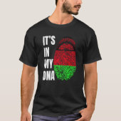 Fingerprint DNA Biometry Flag Malawi   Tシャツ (正面)