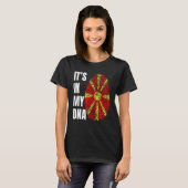 Fingerprint DNA Biometry Flag North Macedonia Tシャツ (正面フル)