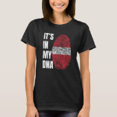 Fingerprint DNA Biometry Latvia Flag   Tシャツ (正面)
