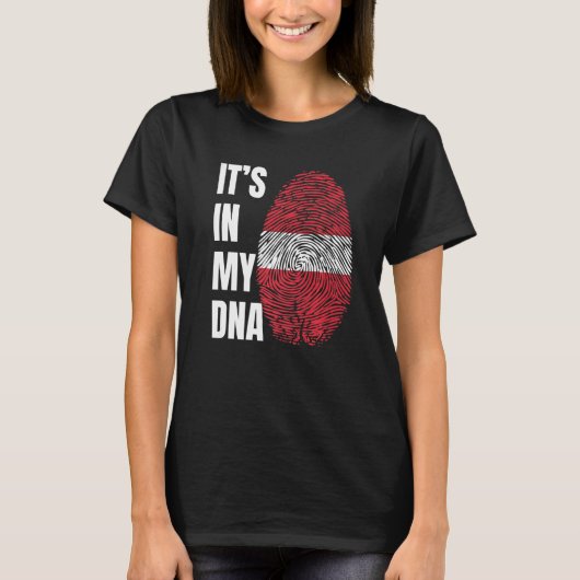 Fingerprint DNA Biometry Latvia Flag   Tシャツ (正面)