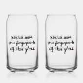 Fingerprints Glass ガラス缶 (正面)