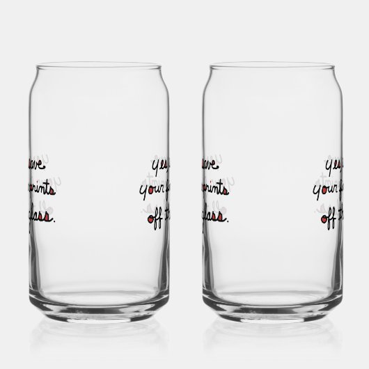 Fingerprints Glass ガラス缶 (左)