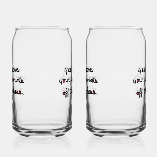 Fingerprints Glass ガラス缶 (右)