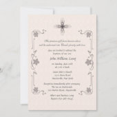 Finialの十字の宗教招待状 招待状 (正面)