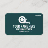 Finish Carpenter Elite Woodworking Forest Green 名刺 (正面)