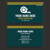 Finish Carpenter Professional Forest Green & Gold 名刺