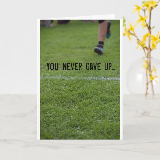 Finishlinecard カード (黄色い花)