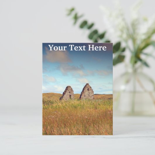 Finlaggan、スコットランドのカスタマイズ可能なポストカード ポストカード (スタンド正面)