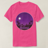 finland By night with Palms Tシャツ (デザイン正面)