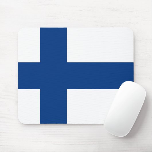 Finland (Finnish) Flag マウスパッド (マウス)