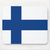Finland (Finnish) Flag マウスパッド (正面)