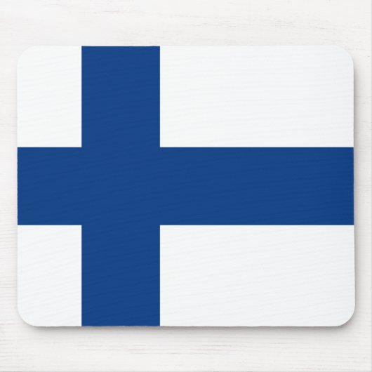 Finland (Finnish) Flag マウスパッド (正面)