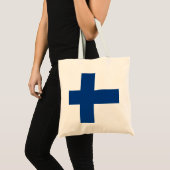 Finland Flag トートバッグ (正面(商品))