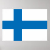 Finland Flag ポスター (正面)