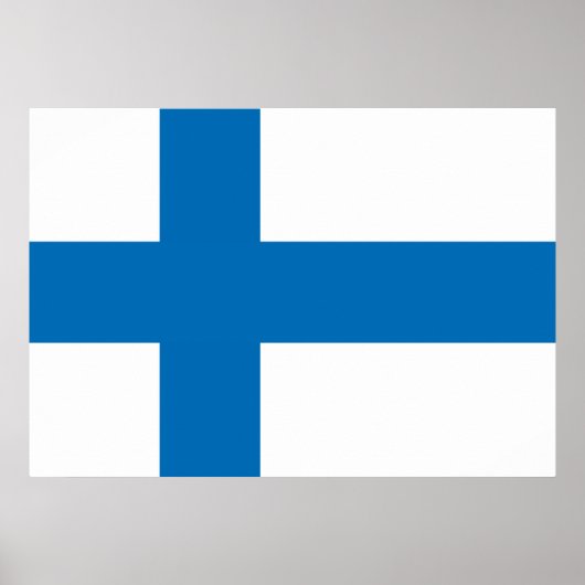 Finland Flag ポスター (正面)