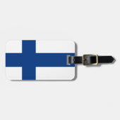 Finland Flag ラゲッジタグ (正面横)