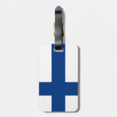 Finland Flag ラゲッジタグ (裏面縦)