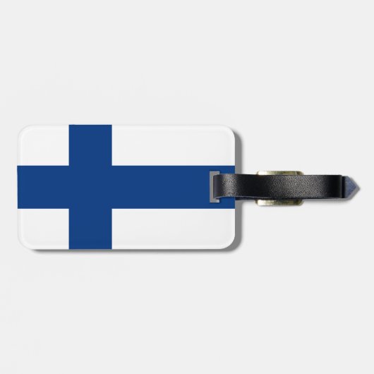 Finland Flag ラゲッジタグ (裏面横)