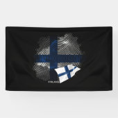 Finland flag 横断幕 (横)