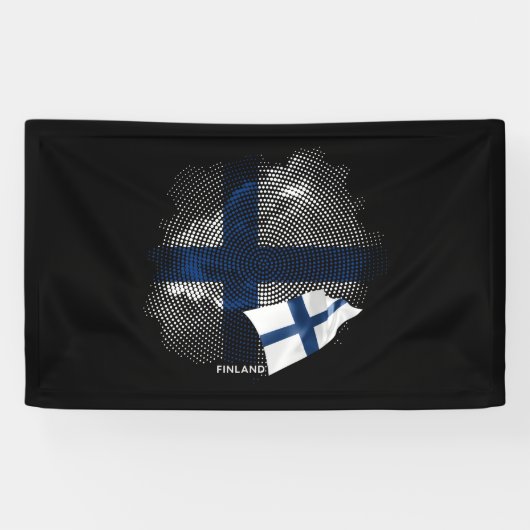 Finland flag 横断幕 (横)
