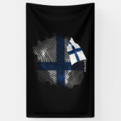 Finland flag 横断幕 (縦)