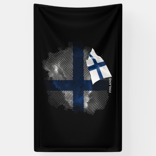 Finland flag 横断幕 (縦)