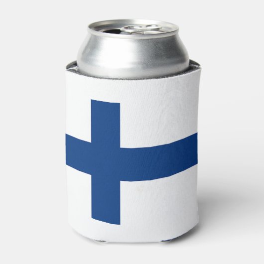 Finland Flag 缶クーラー (缶正面)