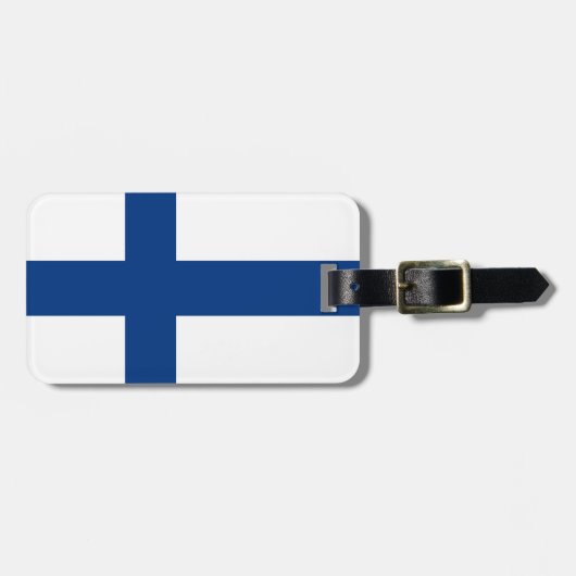 Finland flag Luggage Tag ラゲッジタグ (正面横)