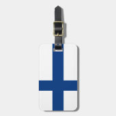 Finland flag Luggage Tag ラゲッジタグ (正面縦)