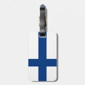 Finland flag Luggage Tag ラゲッジタグ (裏面縦)