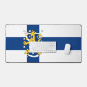 Finland flag phone case デスクマット (キーボード&マウス)