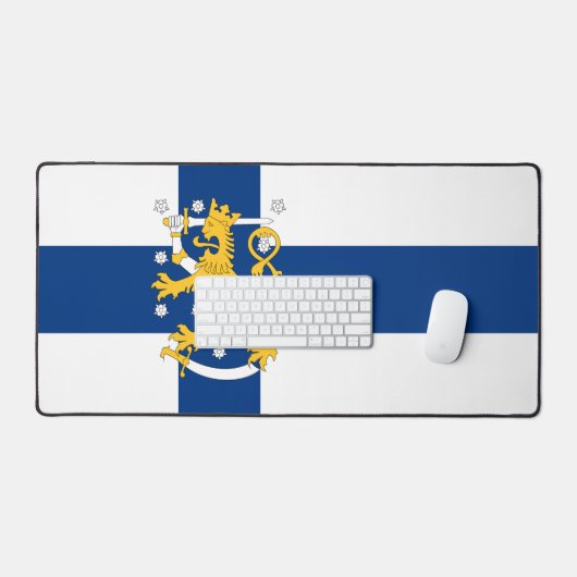 Finland flag phone case デスクマット (キーボード&マウス)
