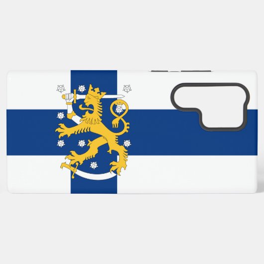 Finland flag phone case samsung galaxyケース (裏面横)