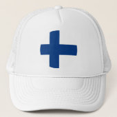 Finland flag Trucker Hat キャップ (正面)