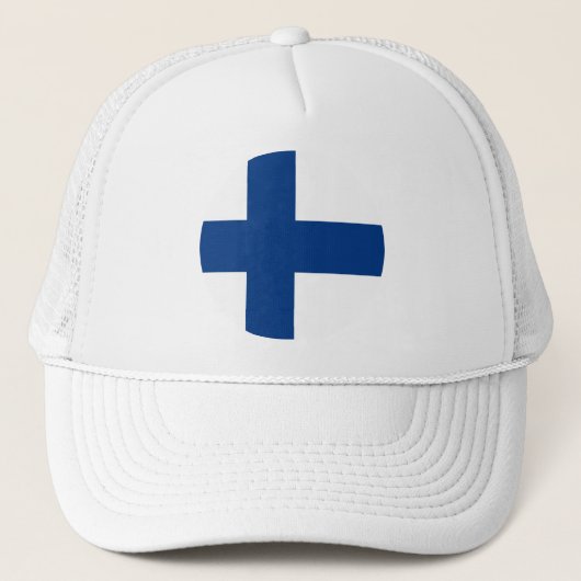 Finland flag Trucker Hat キャップ (正面)