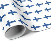 Finland flag Wrapping Paper ラッピングペーパー (ロールコーナー)