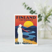 Finland for Holidays Summer Landscape ポストカード (スタンド正面)
