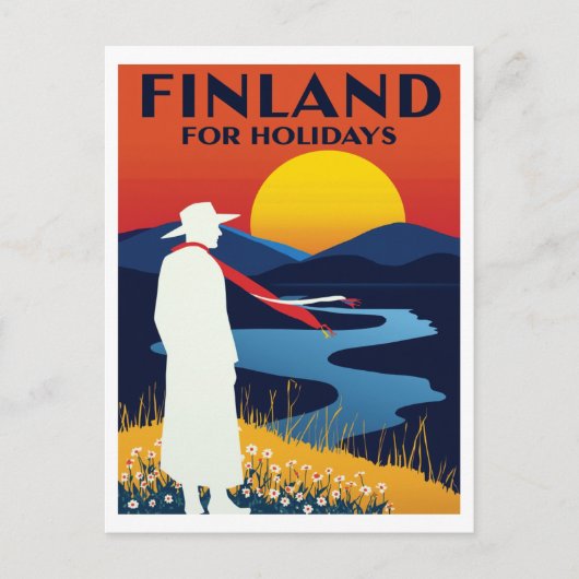 Finland for Holidays Summer Landscape ポストカード (正面)