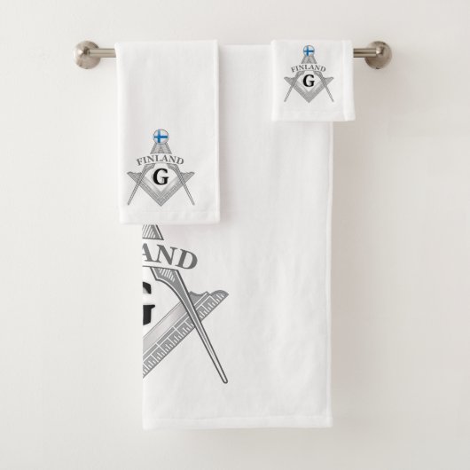Finland freemasonry sign バスタオルセット (インサイチュ)