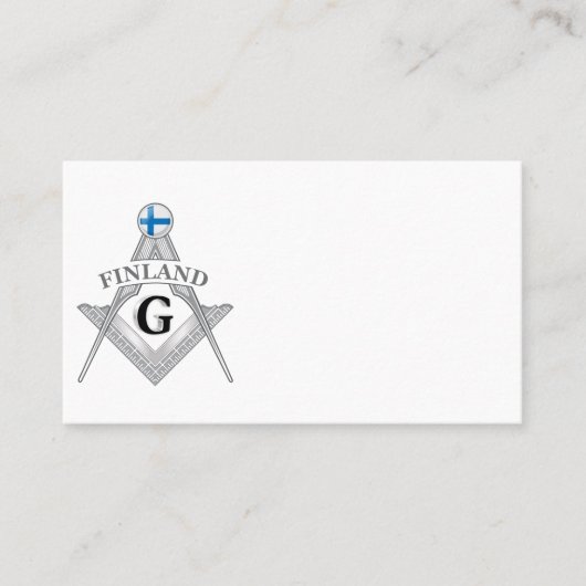 Finland freemasonry sign 名刺 (正面)
